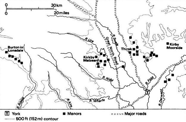 Baronnie de Robert Ier Grondebuf en Yorkshire vers 1100