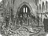 L'incendie de l'�glise Saint-Wilfrid de Kirkby en 1907