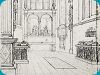 Les mausolées dans la chapelle d'abside