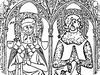 Pierre tumulaire de Jeanne d'Estouteville et Guillaume de Beauvais