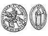 Sceaux de Jean Ier le G�ant et d'Agn�s de Ch�teaudun (1249)