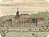 Vue de l'abbaye de Valmont en 1702