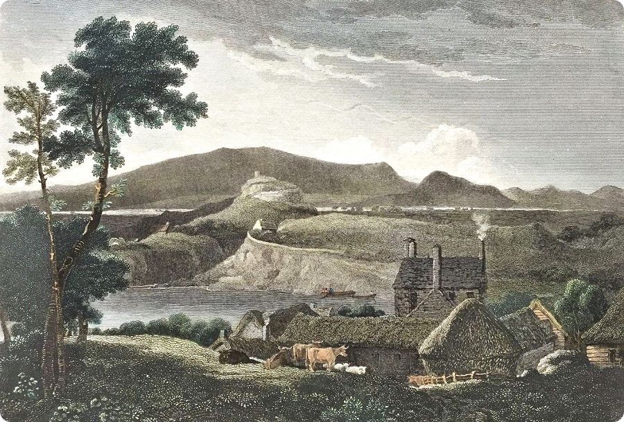 Vestiges du château de Wark sur la frontière écossaise