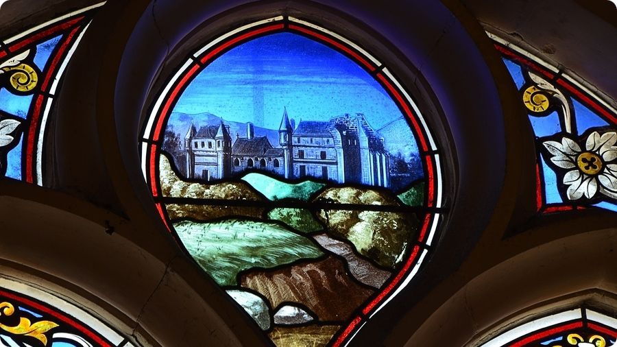 Vue nord du château au début du XIXème siècle